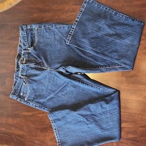 Calvin Klein jeans, dark wash, medium wash, flare, 12/30, classic, size 12